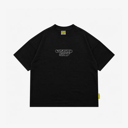 Heavyweight Block Print T-Shirt | Black