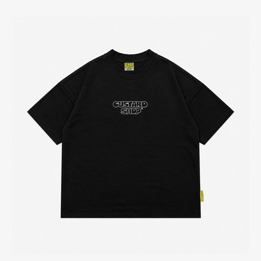 Heavyweight Block Print T-Shirt | Black