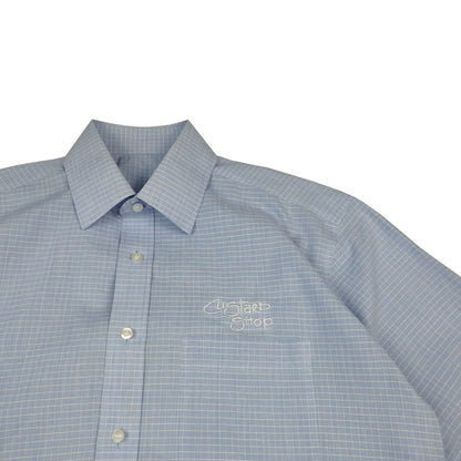 Custard Reclaimed Light Blue Check Shirt | Size Medium