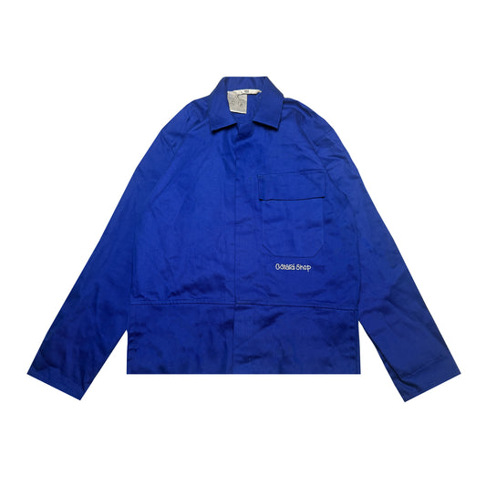 Custard Reclaimed Blue Workwear Jacket | Size Medium
