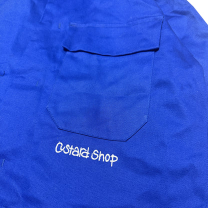 Custard Reclaimed Blue Workwear Jacket | Size Medium