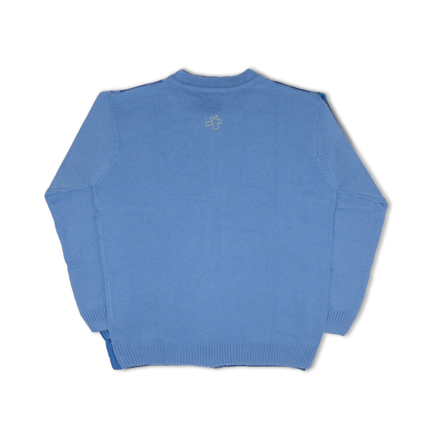 Custard Reclaimed Blue Full-Zip Knit | Size XL