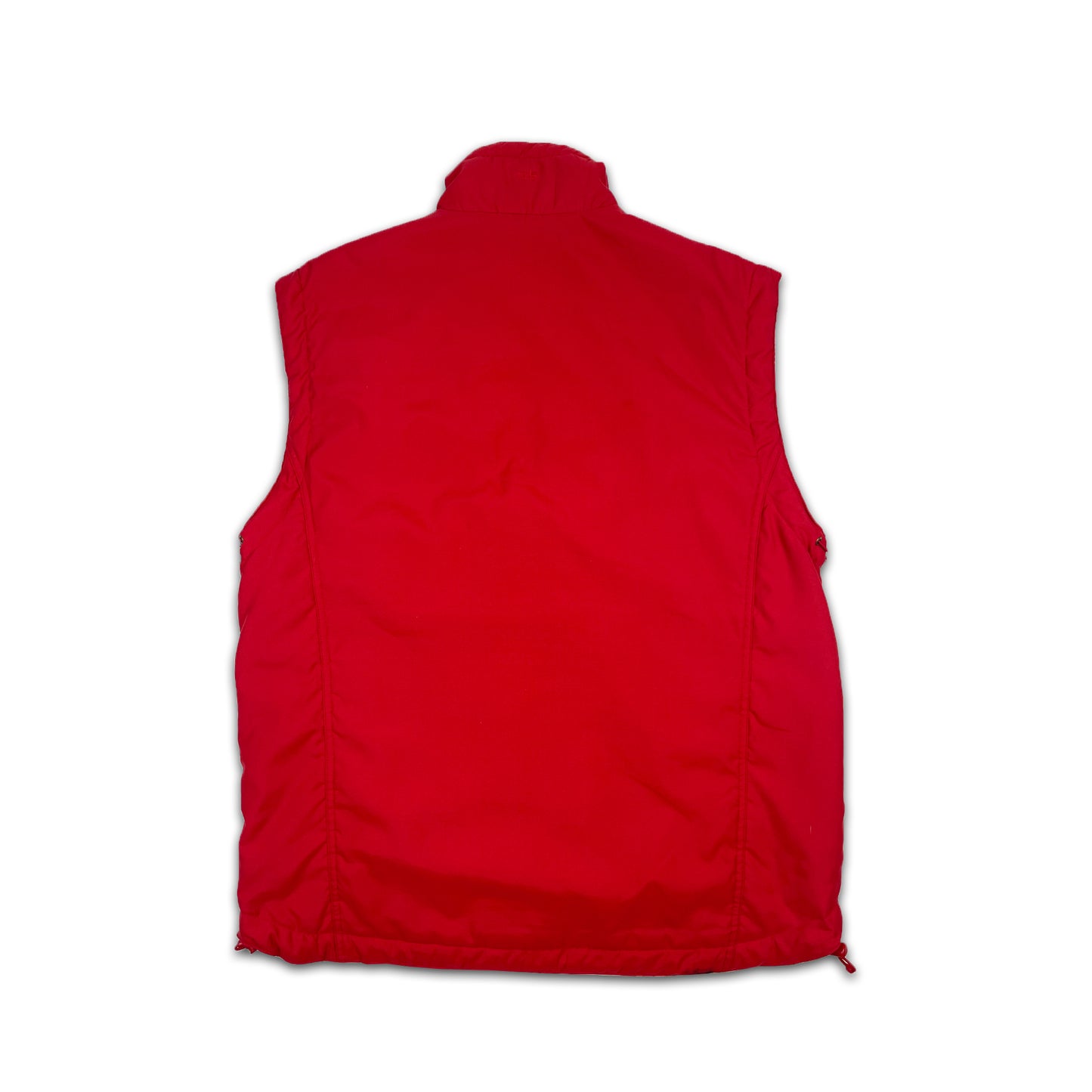 Custard Reclaimed Red Body-Warmer | Size Large