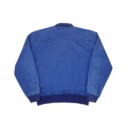 Custard Reclaimed Blue Bomber Jacket | Size Large