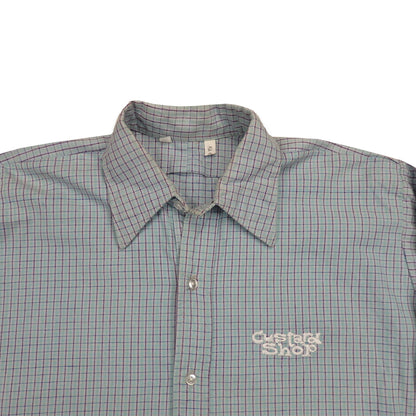 Custard Reclaimed Blue Checkered Shirt | Size Large