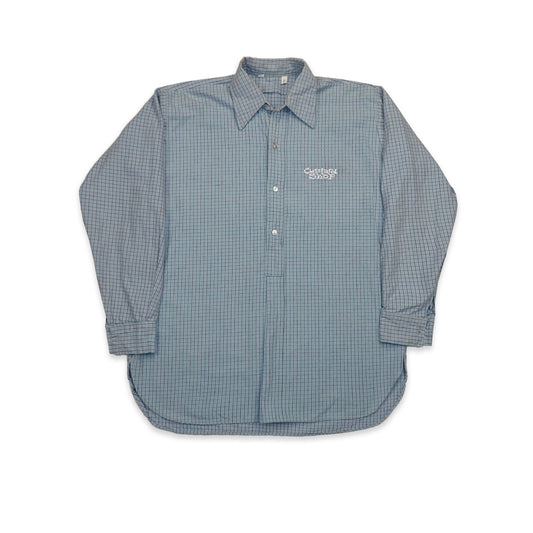 Custard Reclaimed Blue Checkered Shirt | Size Large