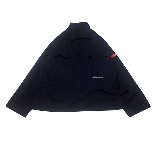 Custard Reclaimed Navy Chore Jacket | Size Large