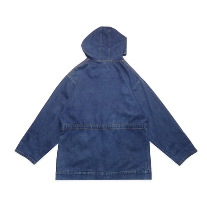 Custard Reclaimed Hooded Denim Jacket | Size XL