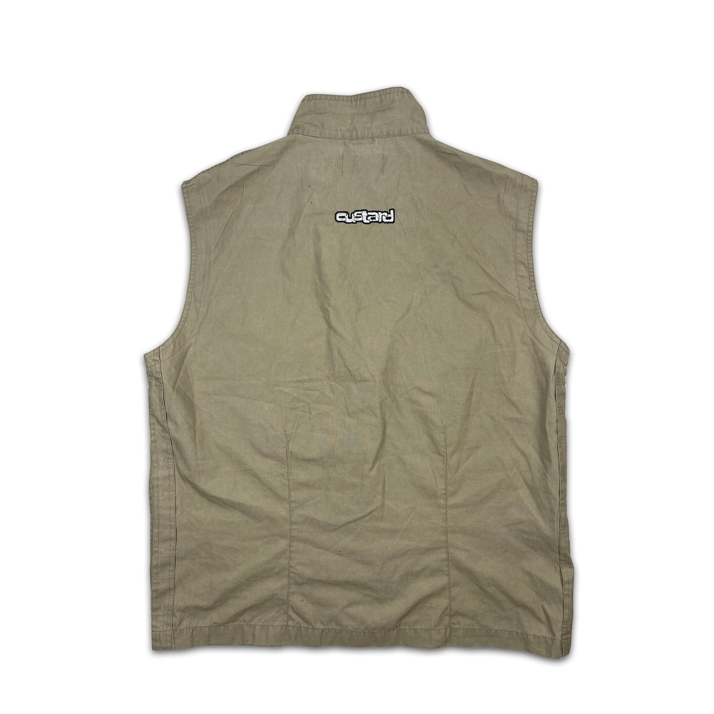 Custard Reclaimed Beige Fishing Vest | Size Large