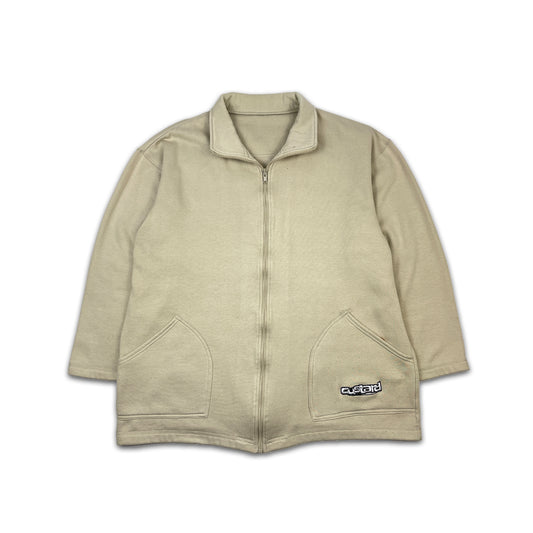 Custard Reclaimed Beige Full-Zip Fleece | Size Large
