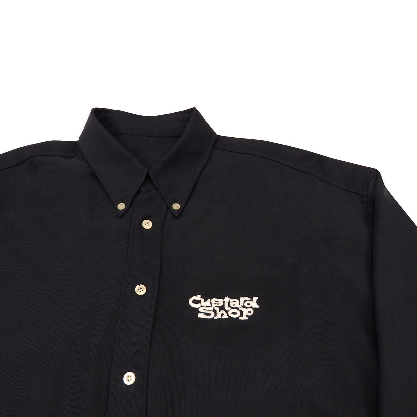 Custard Reclaimed Navy Cheesecloth Shirt | Size XL
