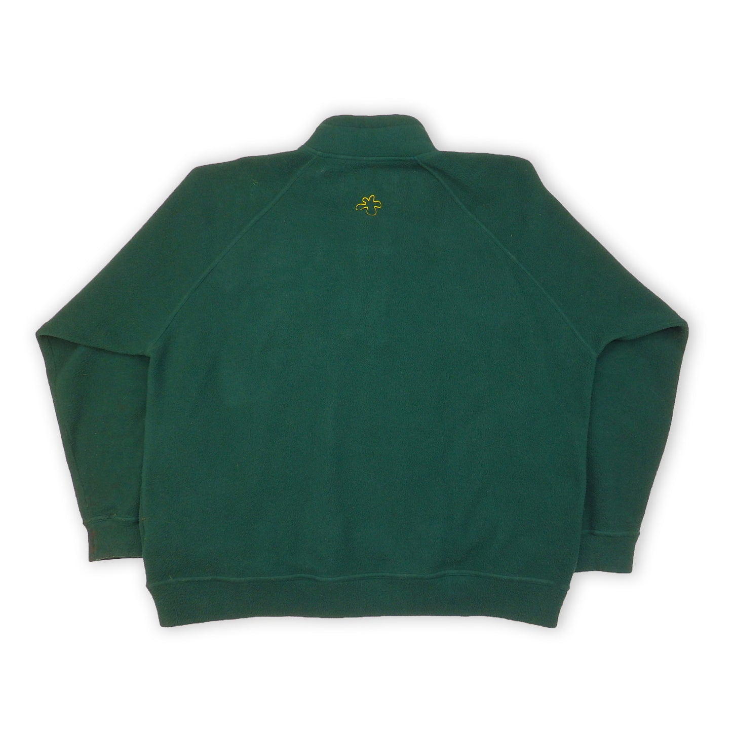 Custard Reclaimed Green 1/4 Button-Up Fleece | Size Large