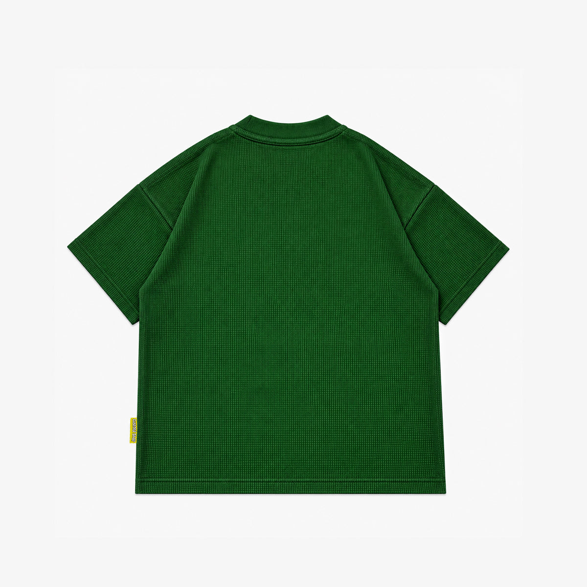 Waffle Embroidered T-Shirt | Forest Green