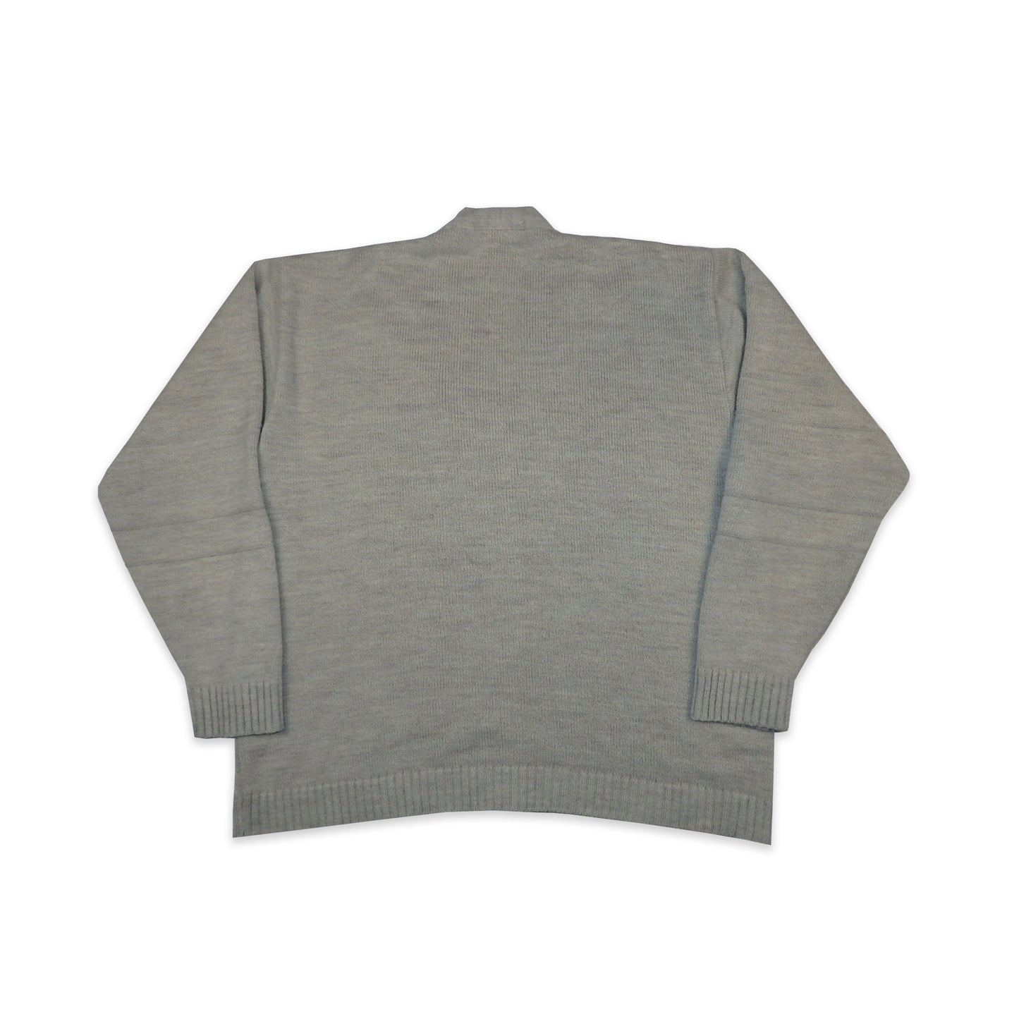 Custard Reclaimed Light Grey Button-Up Cardigan | Size Large
