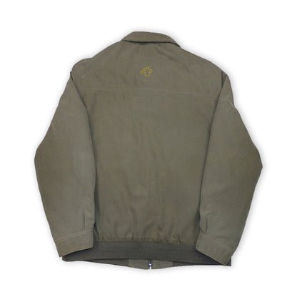Custard Reclaimed Beige Full-Zip Chore Jacket | Size Large