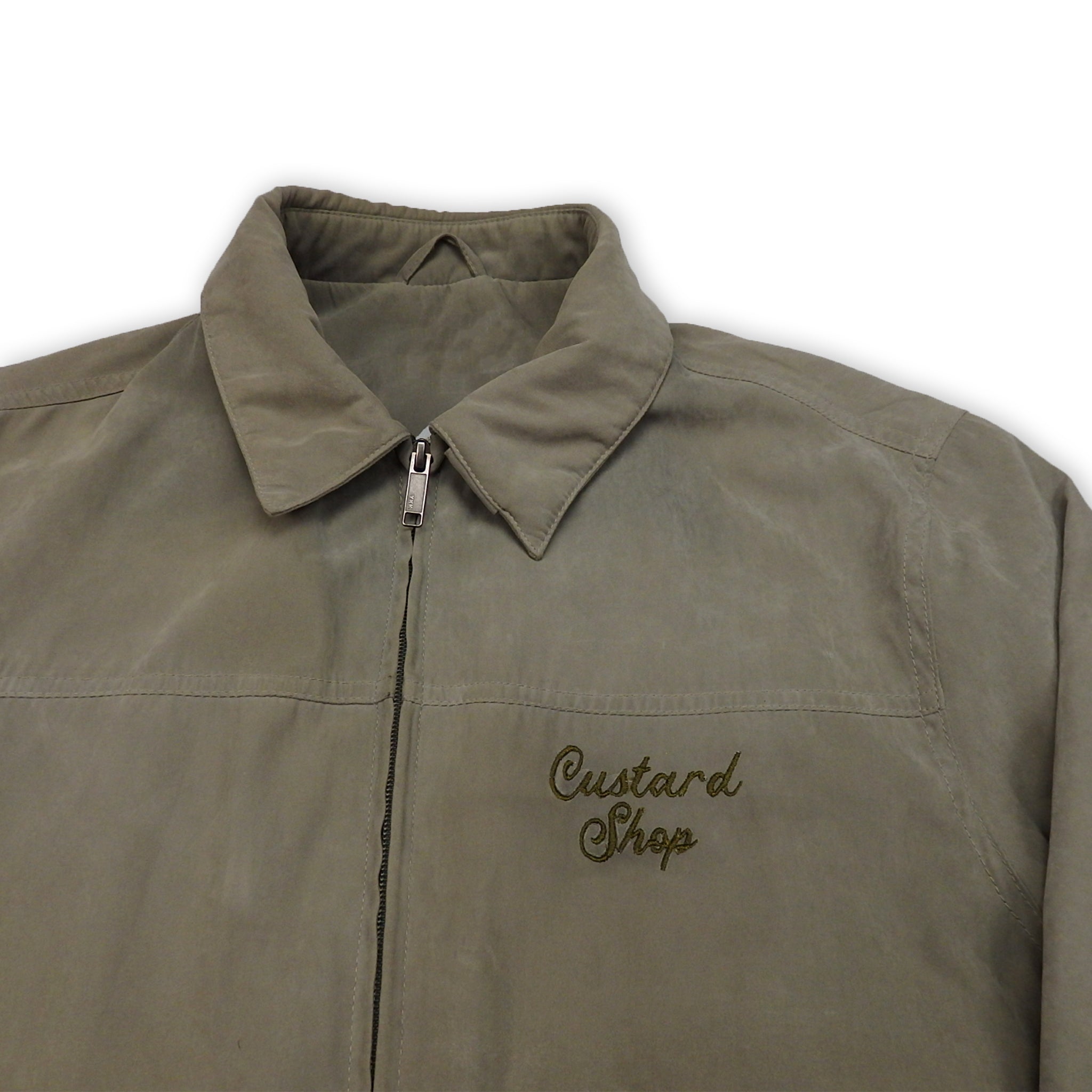 Custard Reclaimed Beige Full-Zip Chore Jacket | Size Large