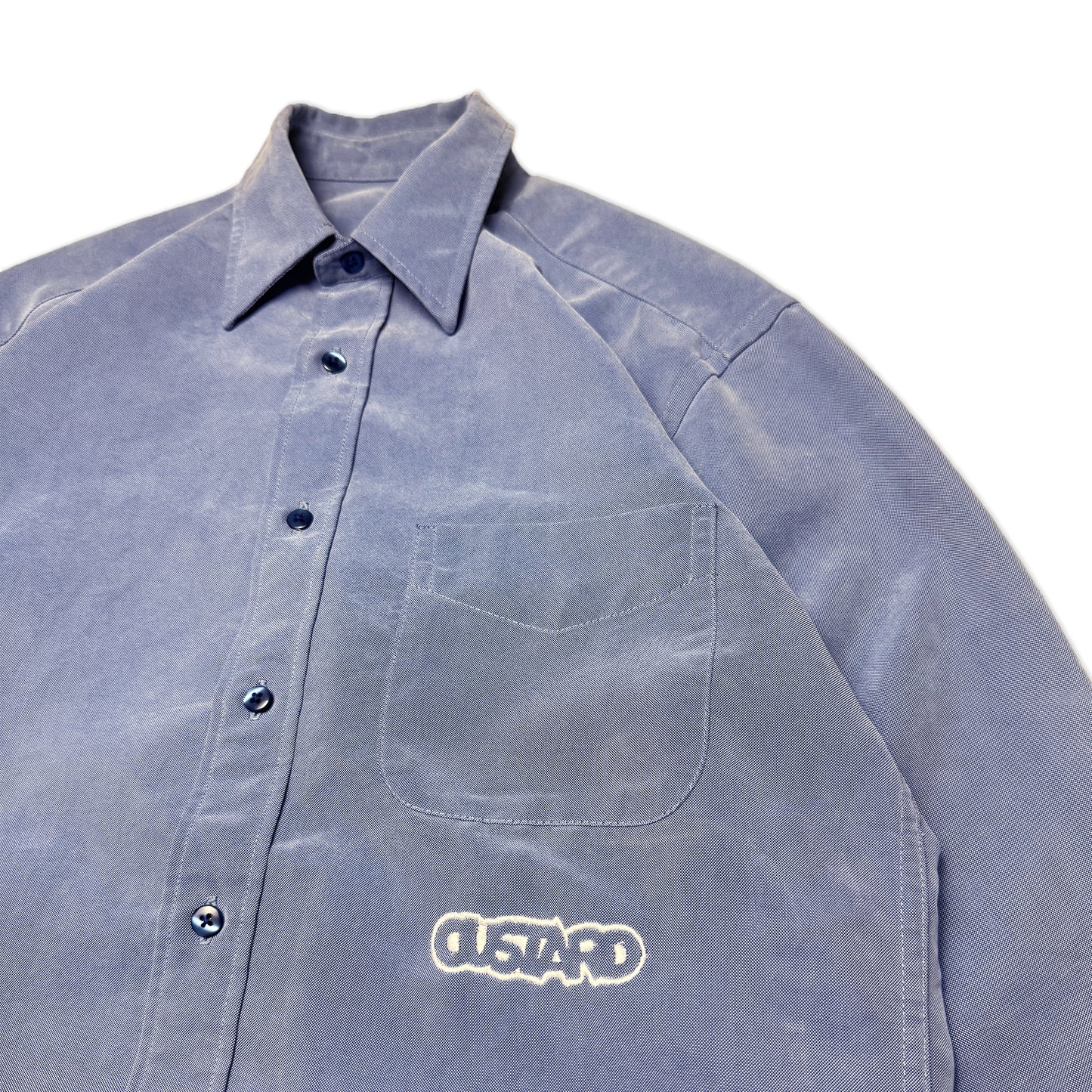 Custard Reclaimed Button Shirt | Size Medium
