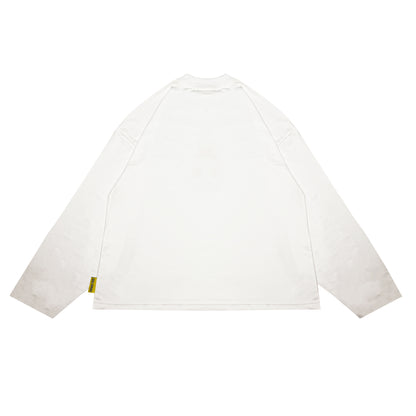 Lightweight Boxy Mod Print T-Shirt | White