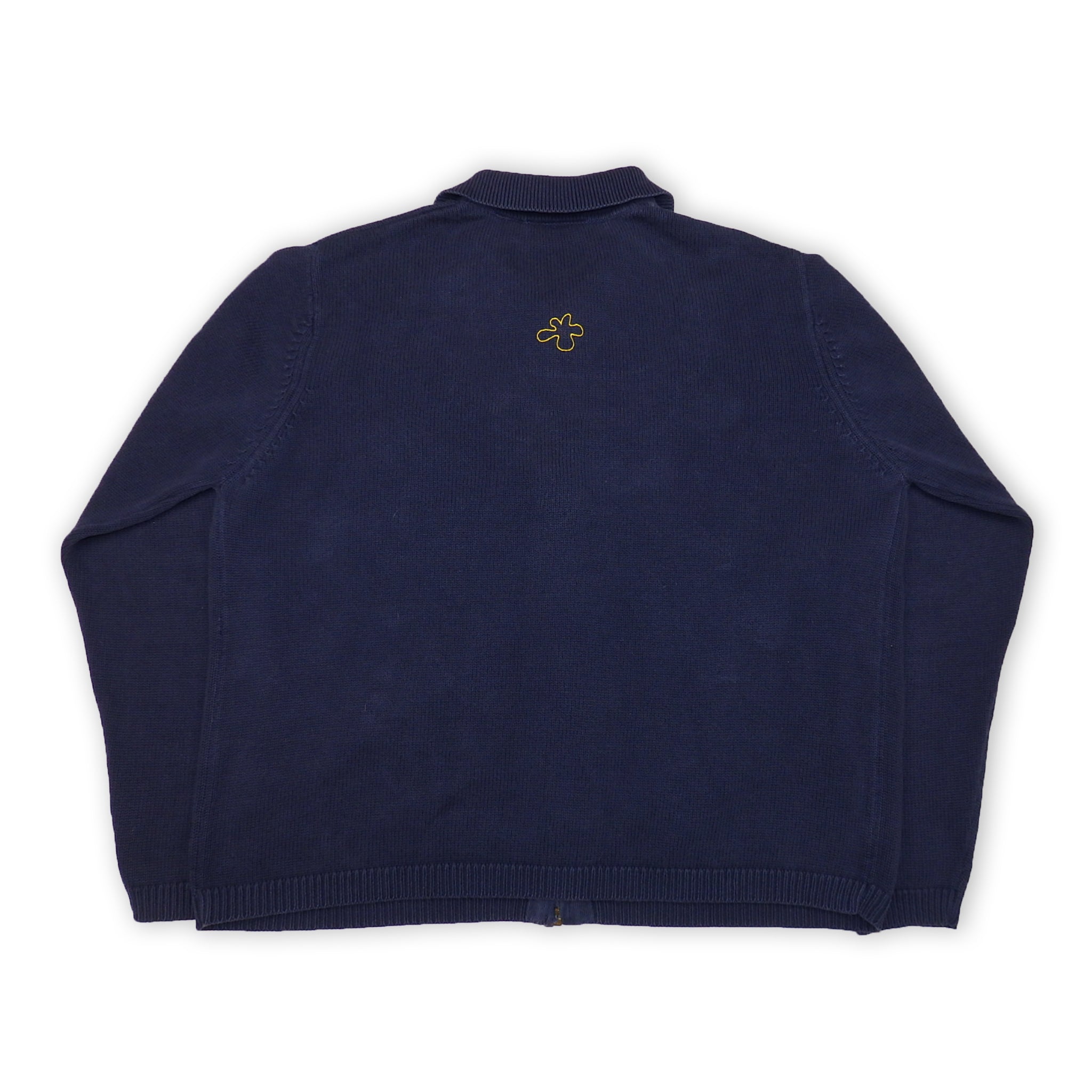 Custard Reclaimed Navy Full-Zip Knit Jacket | Size M/L