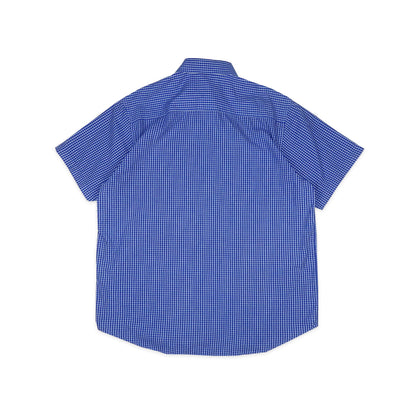Custard Reclaimed Blue Check Shirt | Size Large