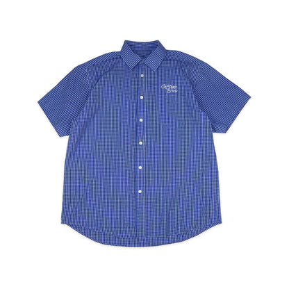 Custard Reclaimed Blue Check Shirt | Size Large