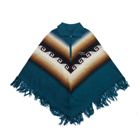 Custard Reclaimed Poncho | Size Medium