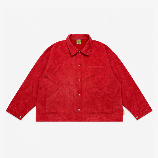 Berwick III Chore Jacket | Acid Wash Red