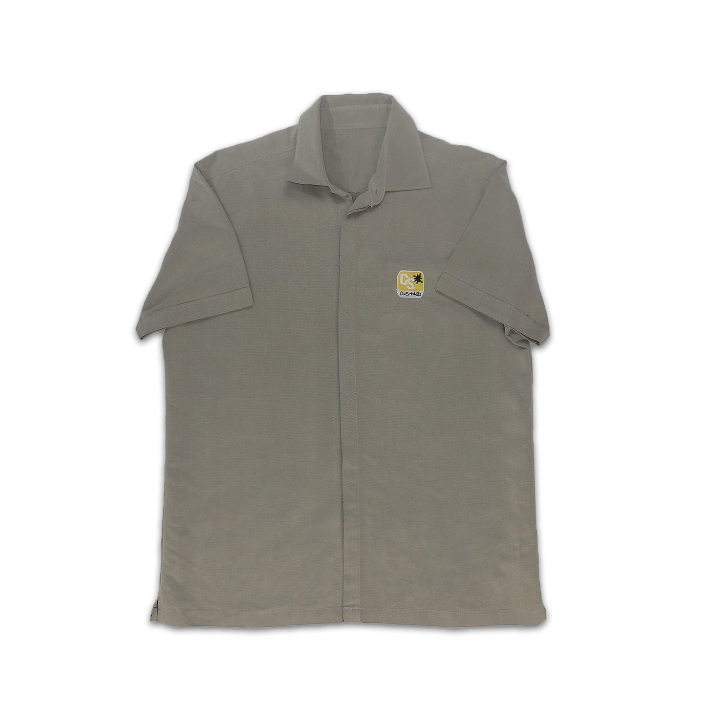 Custard Reclaimed Grey Short Sleeve Shirt | Size Medium