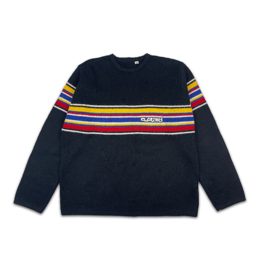 Custard Reclaimed Striped Jumper | Size Small
