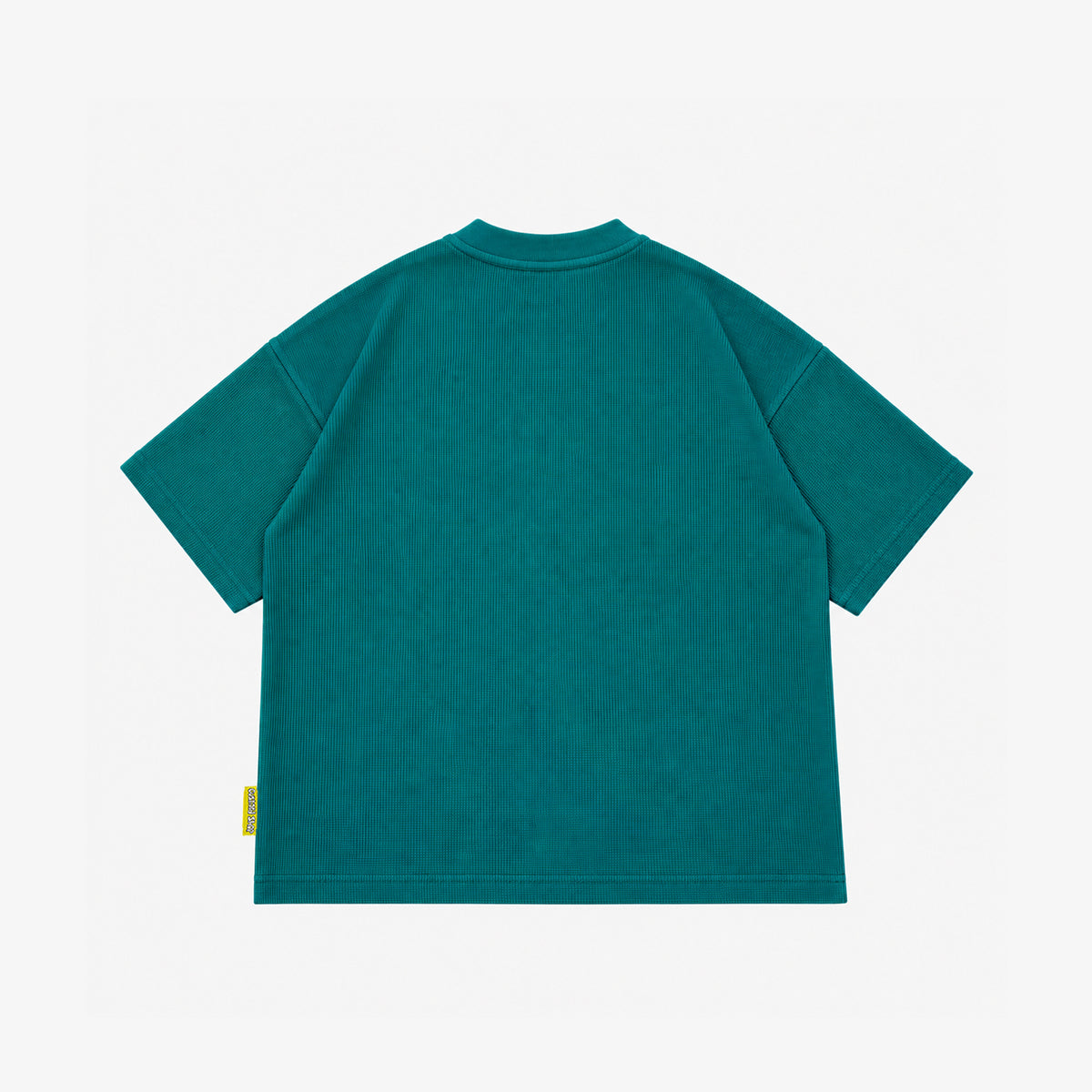 Waffle Embroidered T-Shirt | Teal