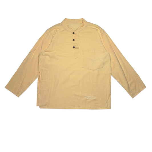 Custard Reclaimed Button Shirt | Size Medium
