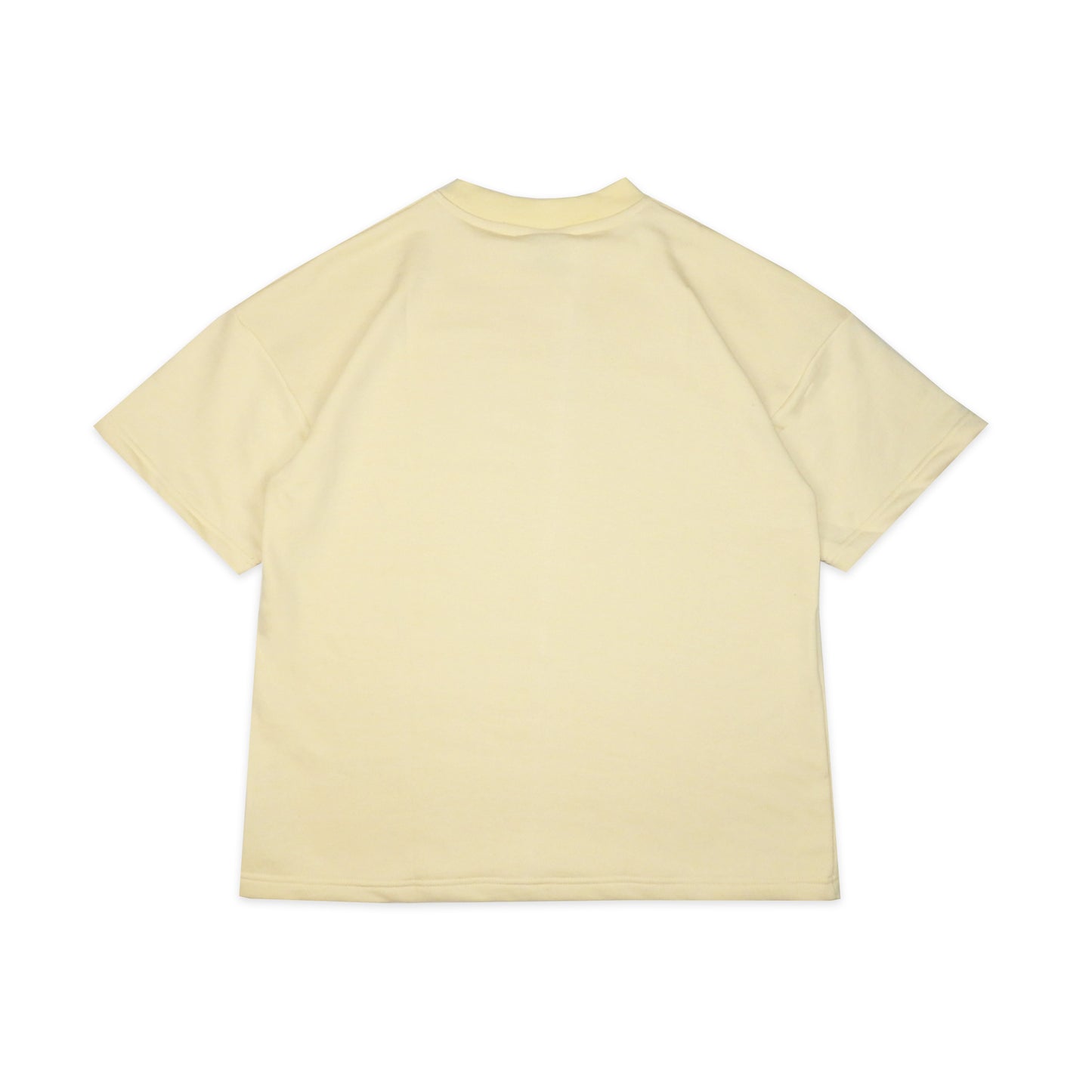 Heavyweight Block Print T-Shirt | Pastel Yellow