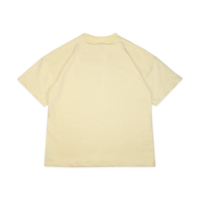 Heavyweight Block Print T-Shirt | Pastel Yellow