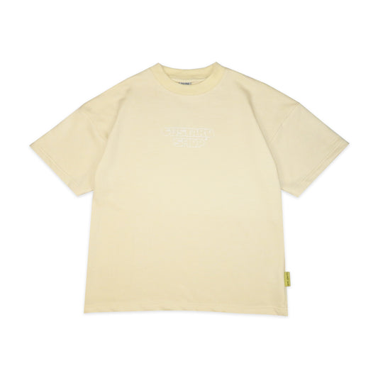 Heavyweight Block Print T-Shirt | Pastel Yellow
