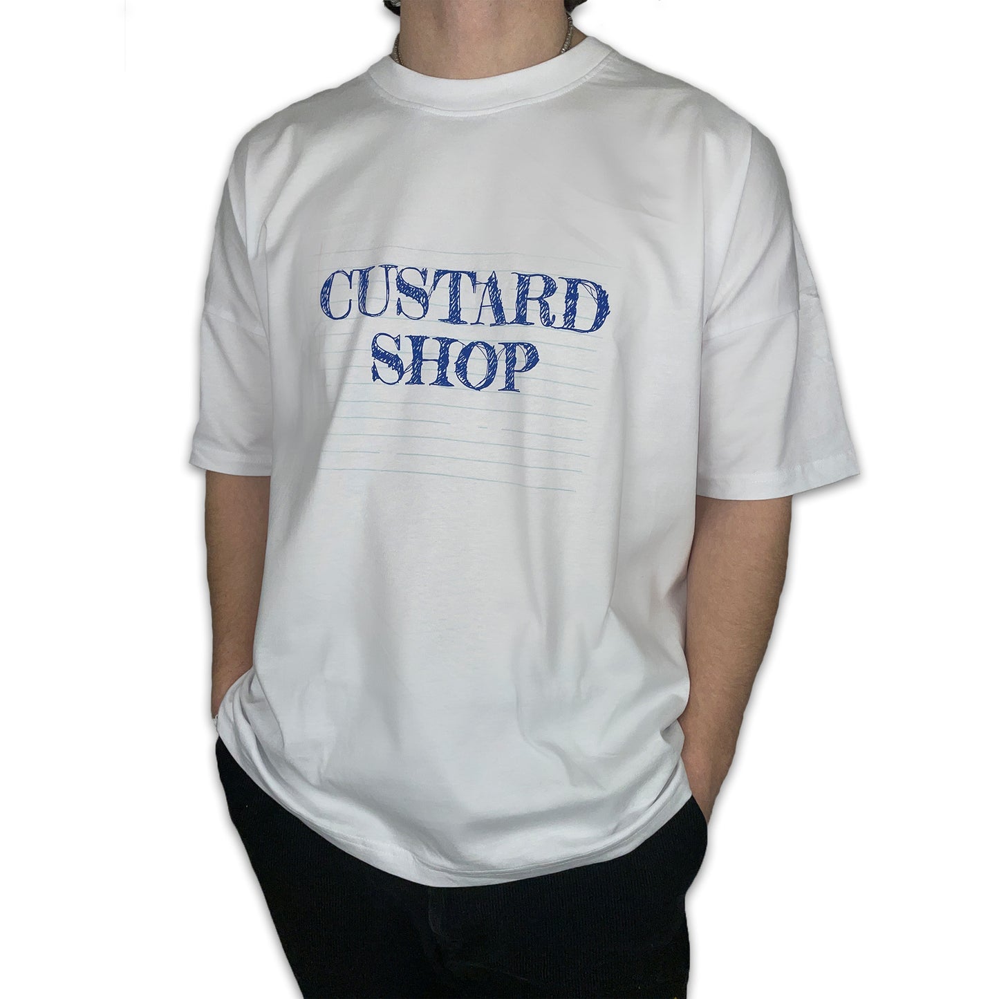 Biro Print T-Shirt | White
