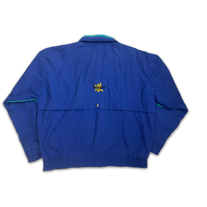 Custard Reclaimed Blue Full-Zip Jacket | Size Large