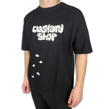 Cloud Puff Print T-Shirt | Black