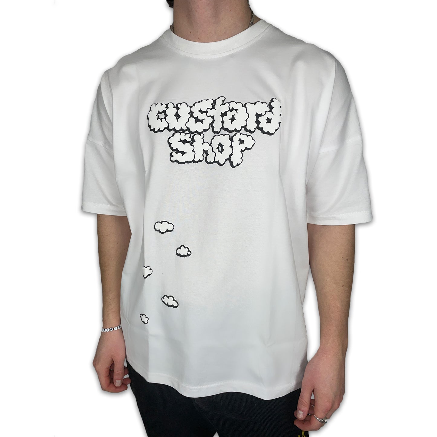Cloud Puff Print T-Shirt | White