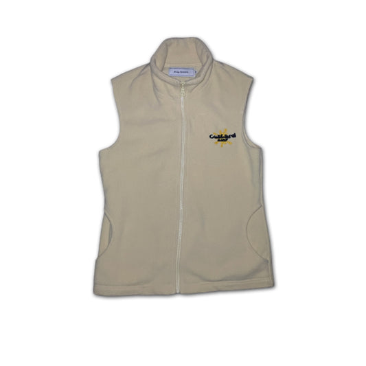 Custard Reclaimed Yellow Gilet Fleece | Size Small Custard Shop Official