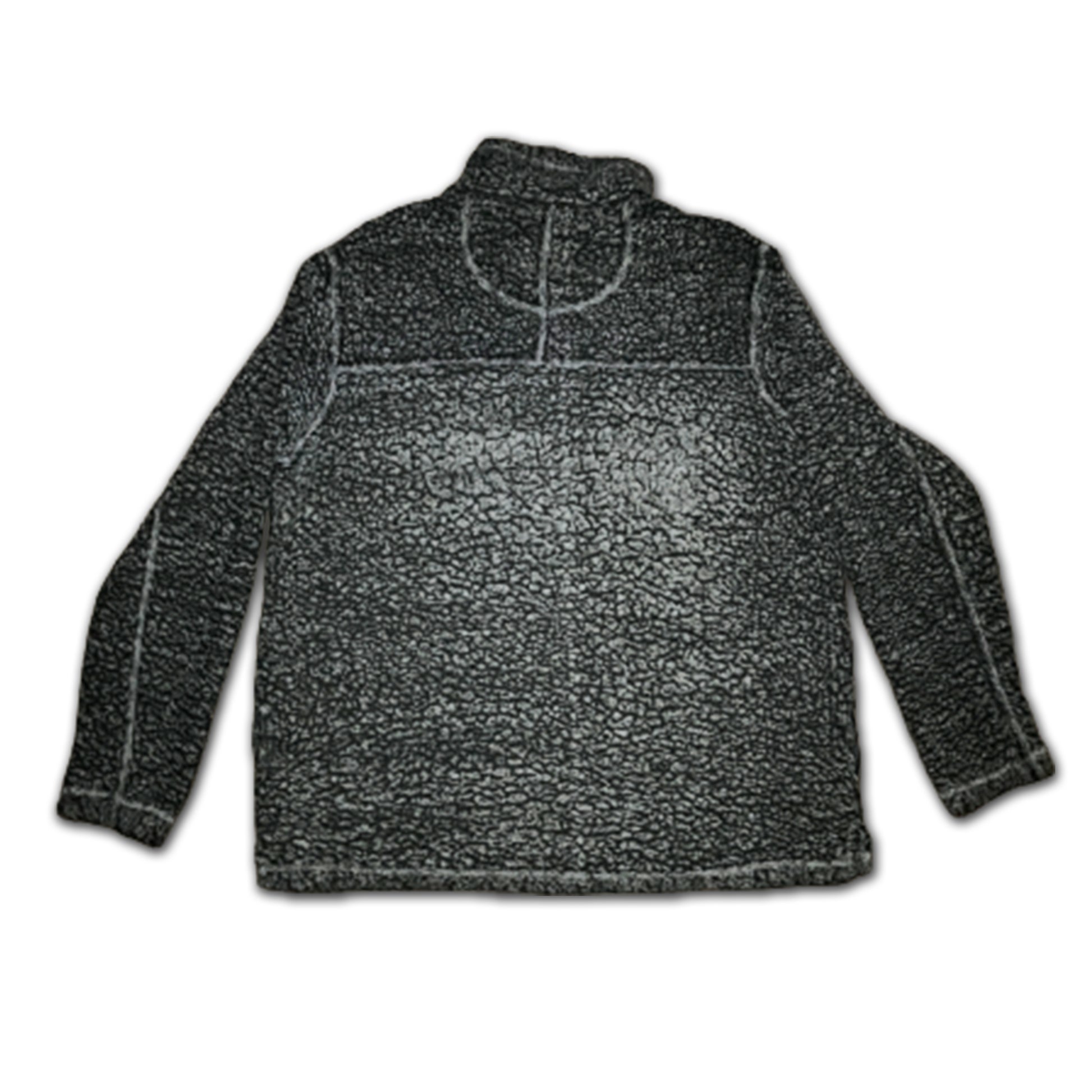 Custard Reclaimed Grey Sherpa 1/4 Zip Fleece | Size Large Custard Shop Official