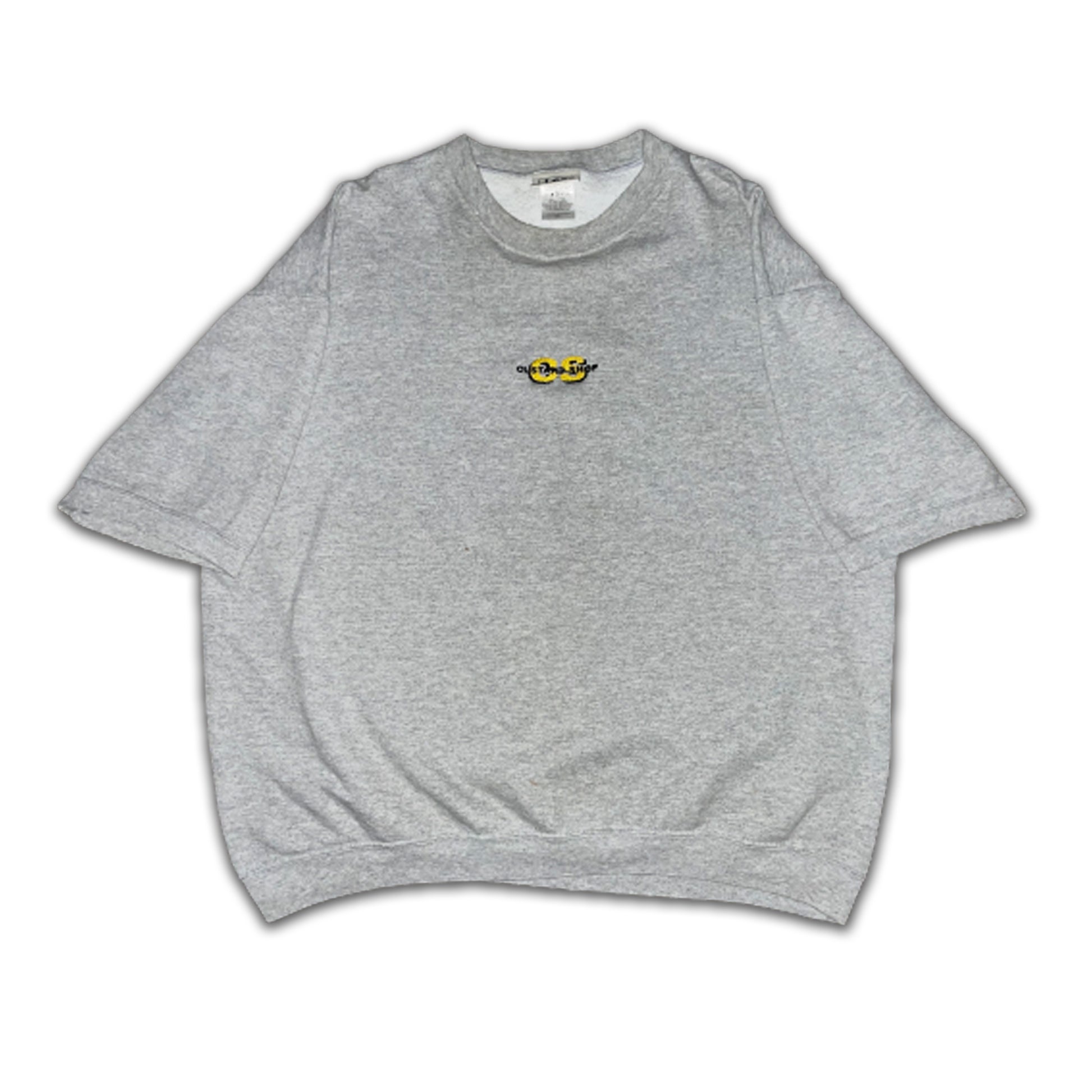 Custard Reclaimed Grey Short Sleeve Sweatshirt | Size XL Custard Shop Official