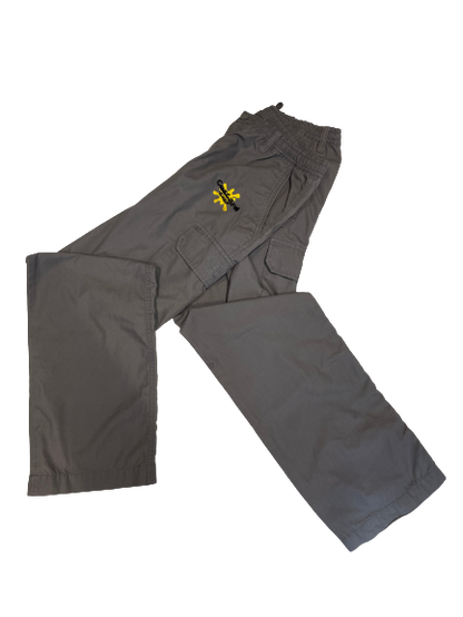 Custard Reclaimed Grey Cargo Trousers | Size 32"