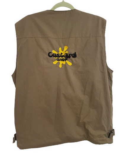 Custard Reclaimed Embroidered Fishing Vest | Size Large Custard Shop Official
