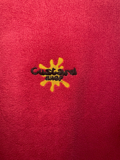Custard Reclaimed Red Fleece Sweatshirt | Size Large Custard Shop Official