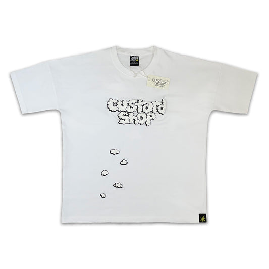 Cloud Puff Print T-Shirt | White