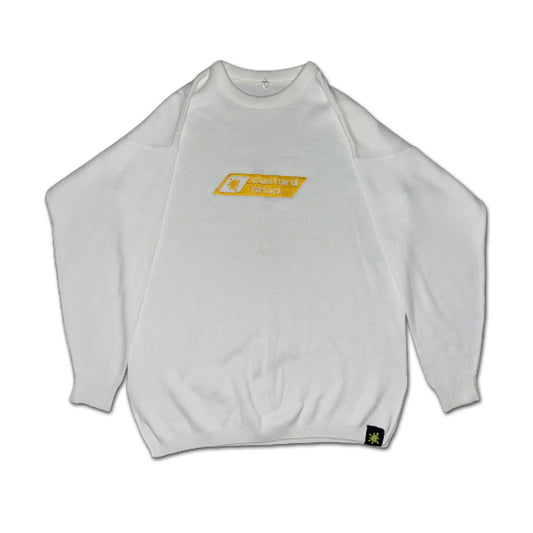 Custard Reclaimed Wool Embroidered Jumper | Size 10/12 Custard Shop Official