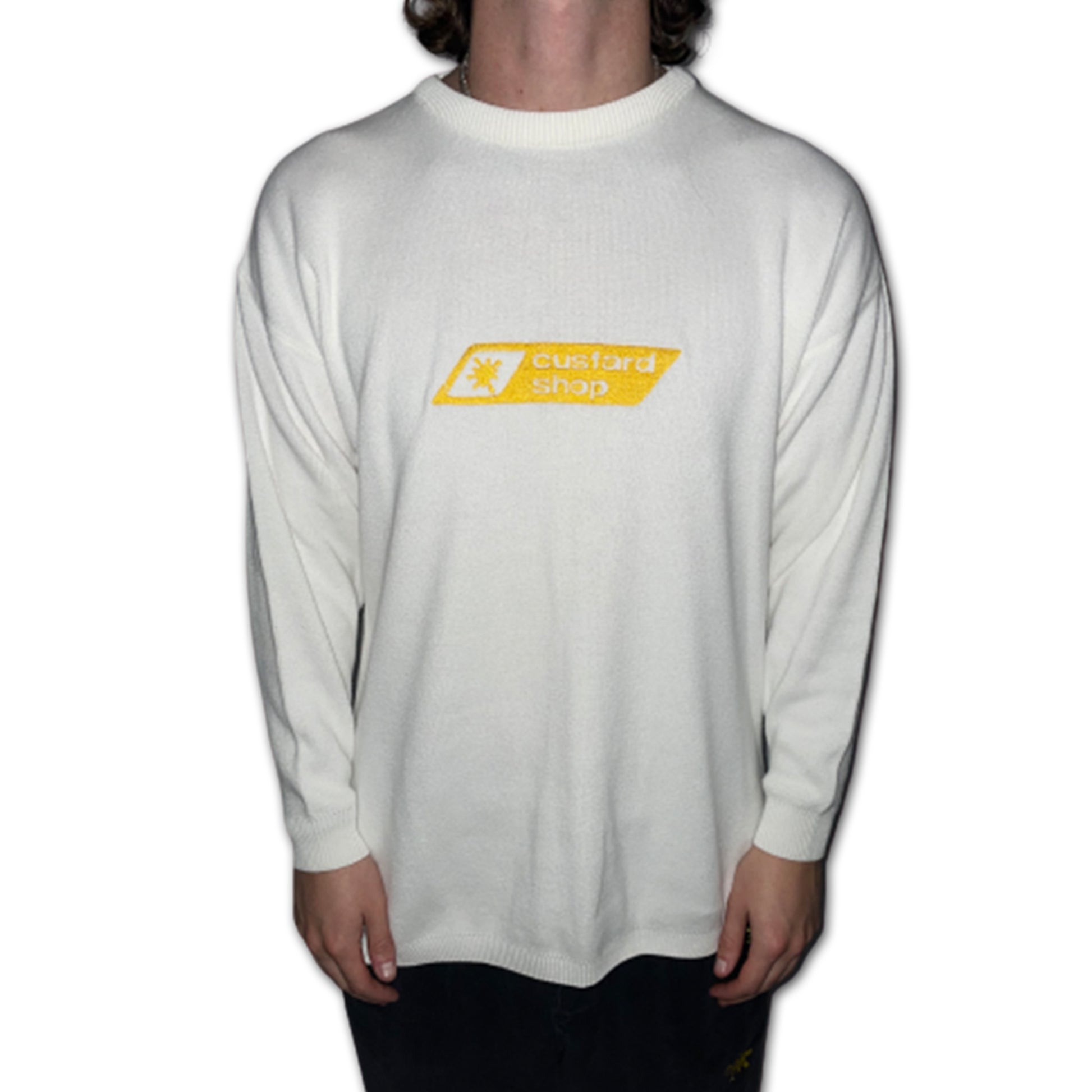 Custard Reclaimed Wool Embroidered Jumper | Size 10/12 Custard Shop Official
