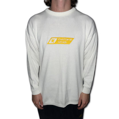 Custard Reclaimed Wool Embroidered Jumper | Size 10/12 Custard Shop Official