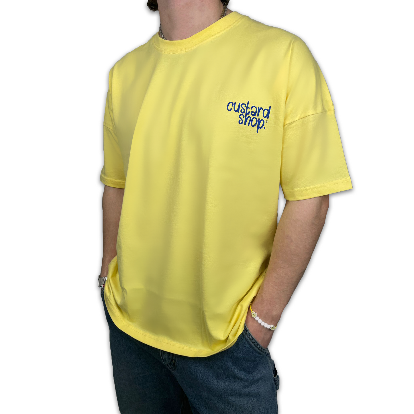 Oval Print T-Shirt | Yellow
