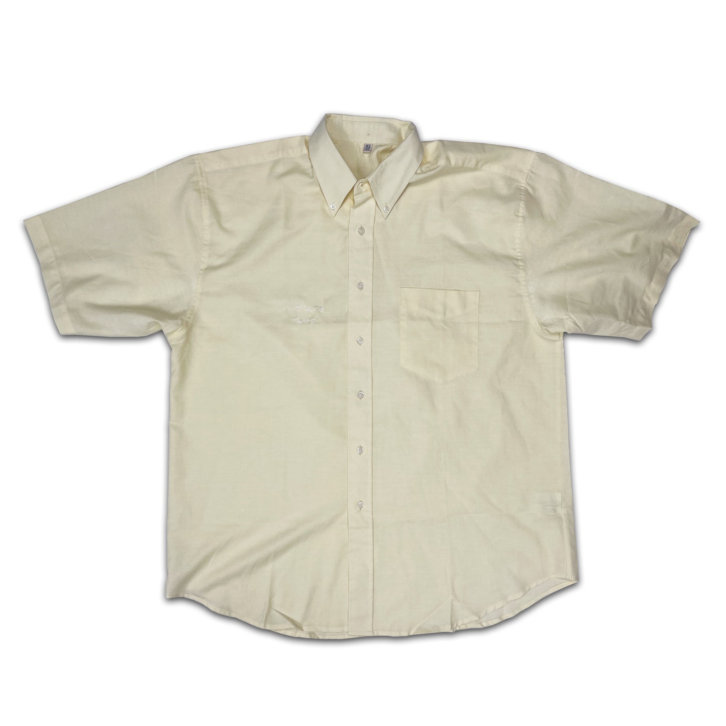 Custard Reclaimed Light Yellow Shirt | Size XL